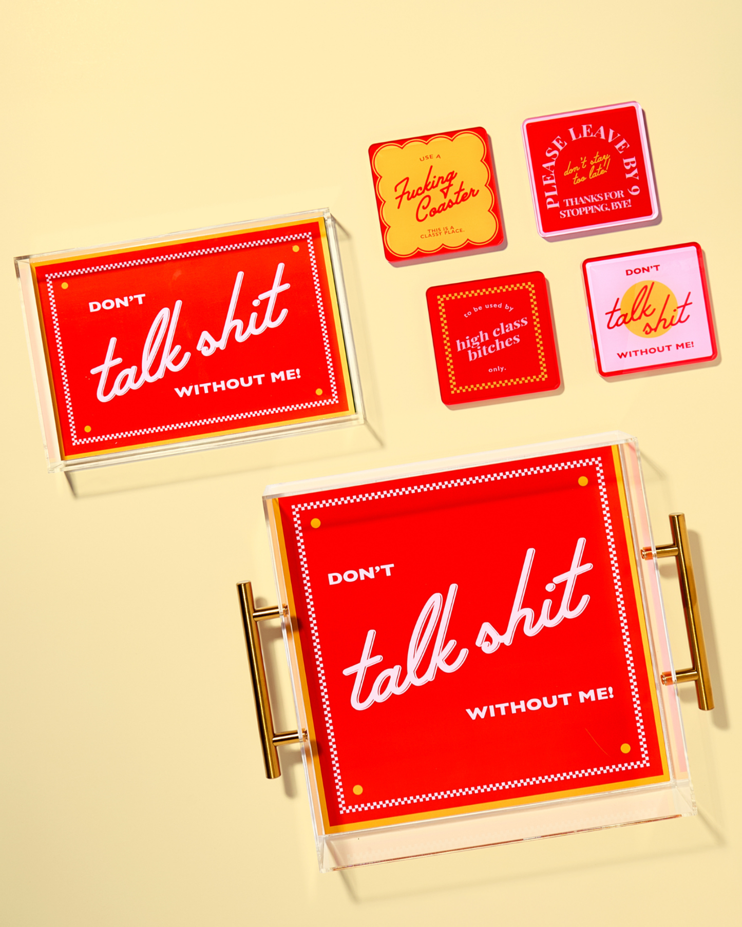 Snarky Red Large Tray